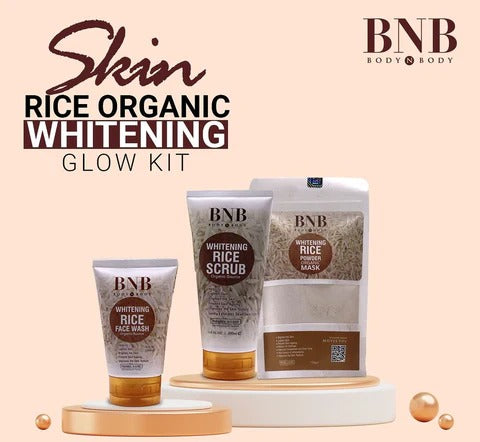 BNB Rice Extract Facial Kit For Bright & Glowing Skin