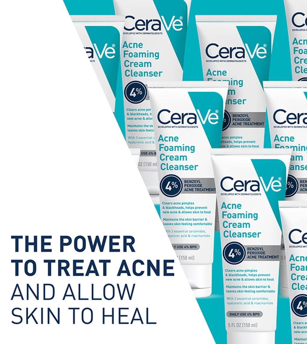 CeraVe Acne Foaming Cream Cleanser 4%