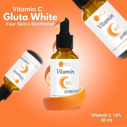 Gluta White Vitamin C 16% Serum for Face Glowing & Dark Spots