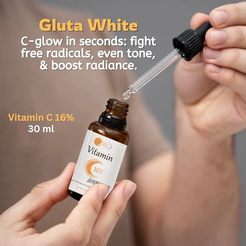 Gluta White Vitamin C 16% Serum for Face Glowing & Dark Spots