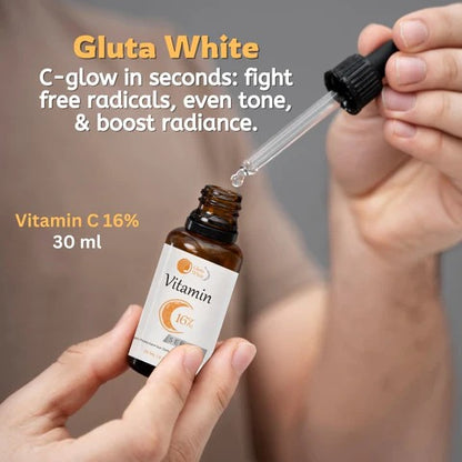 Gluta White Vitamin C 16% Serum for Face Glowing & Dark Spots